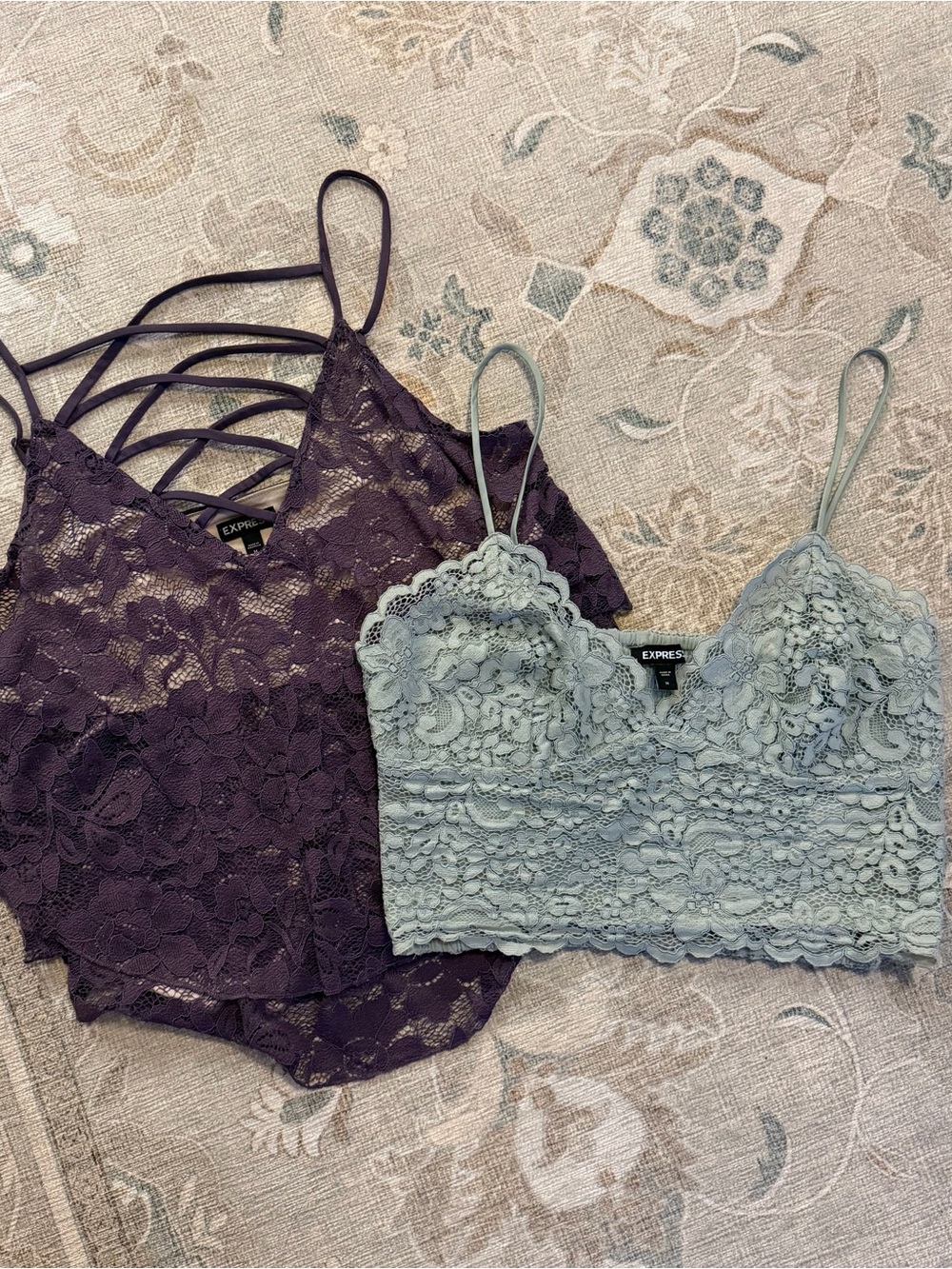 Express Lace Camisole Tank Tops- Set of 2
